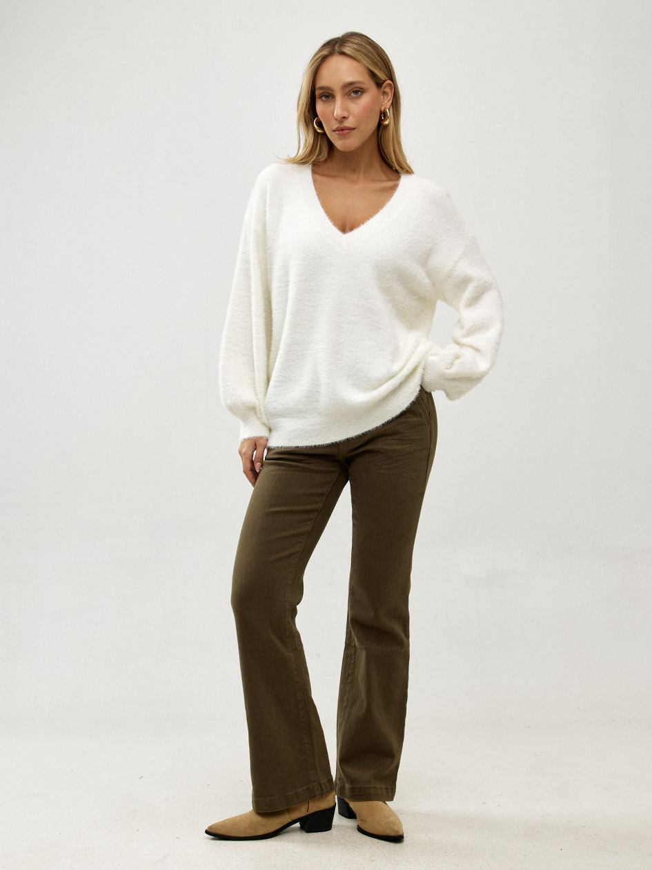 סריג וי שערות