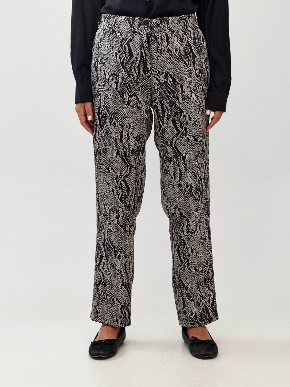 מכנסיים אריג מודפס