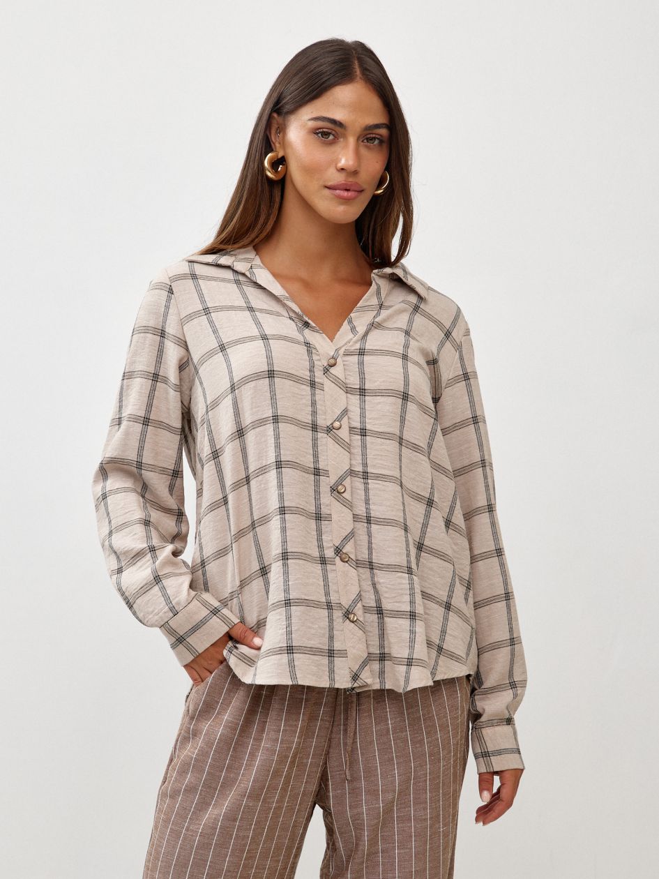 חולצה ג`קט אריג