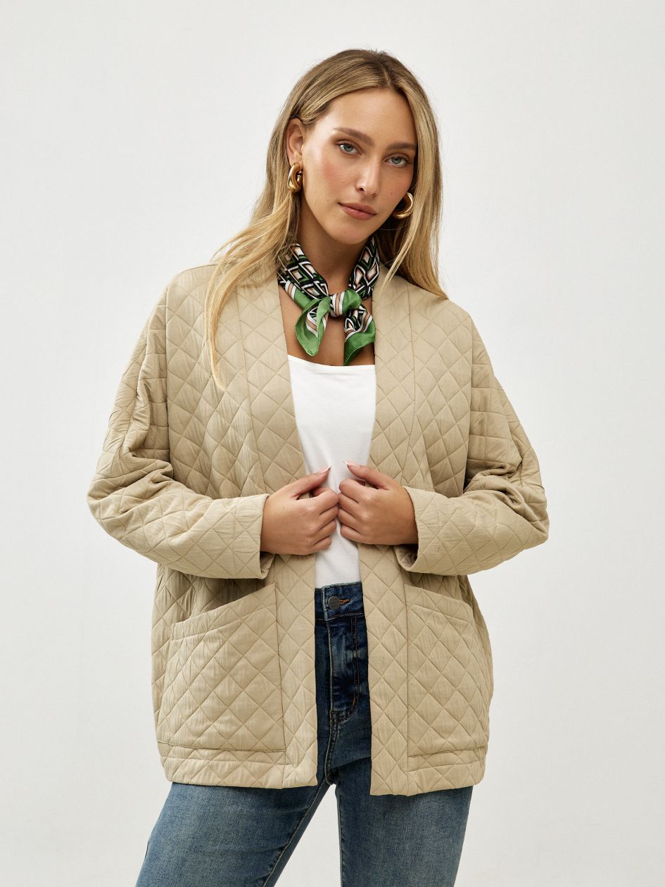 מעיל קווילט משולשים