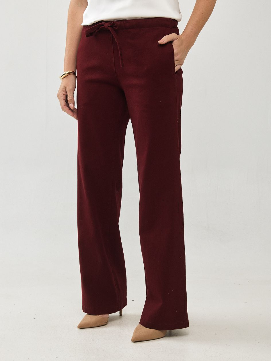 מכנסיים דריל כיסים שרוך