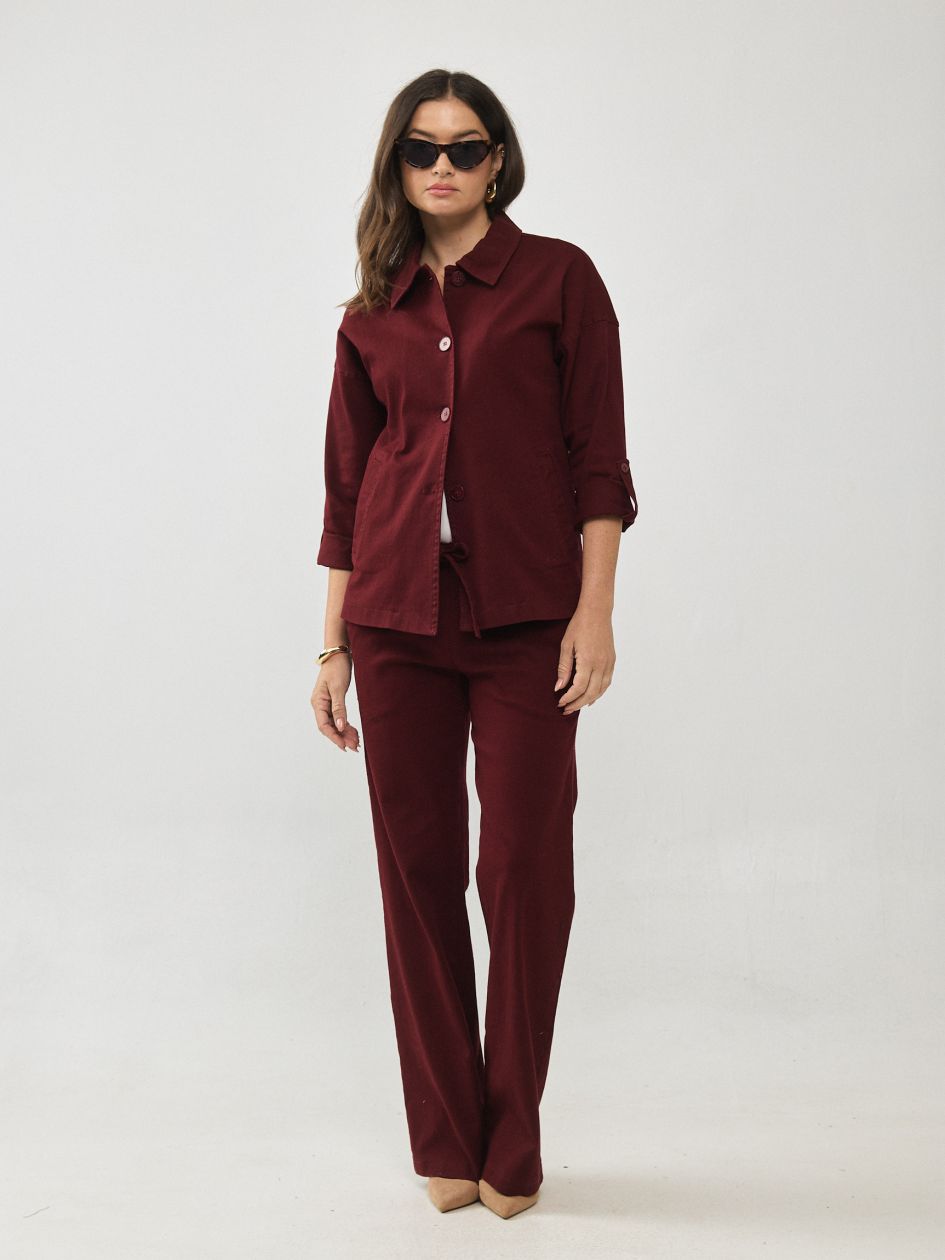 מכנסיים דריל כיסים שרוך