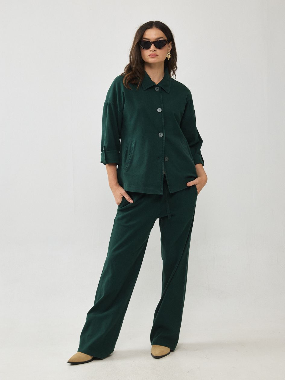 מכנסיים דריל כיסים שרוך