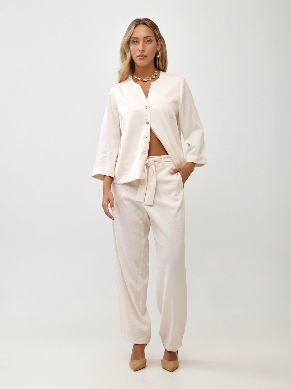 מכנסיים אריג קשירה