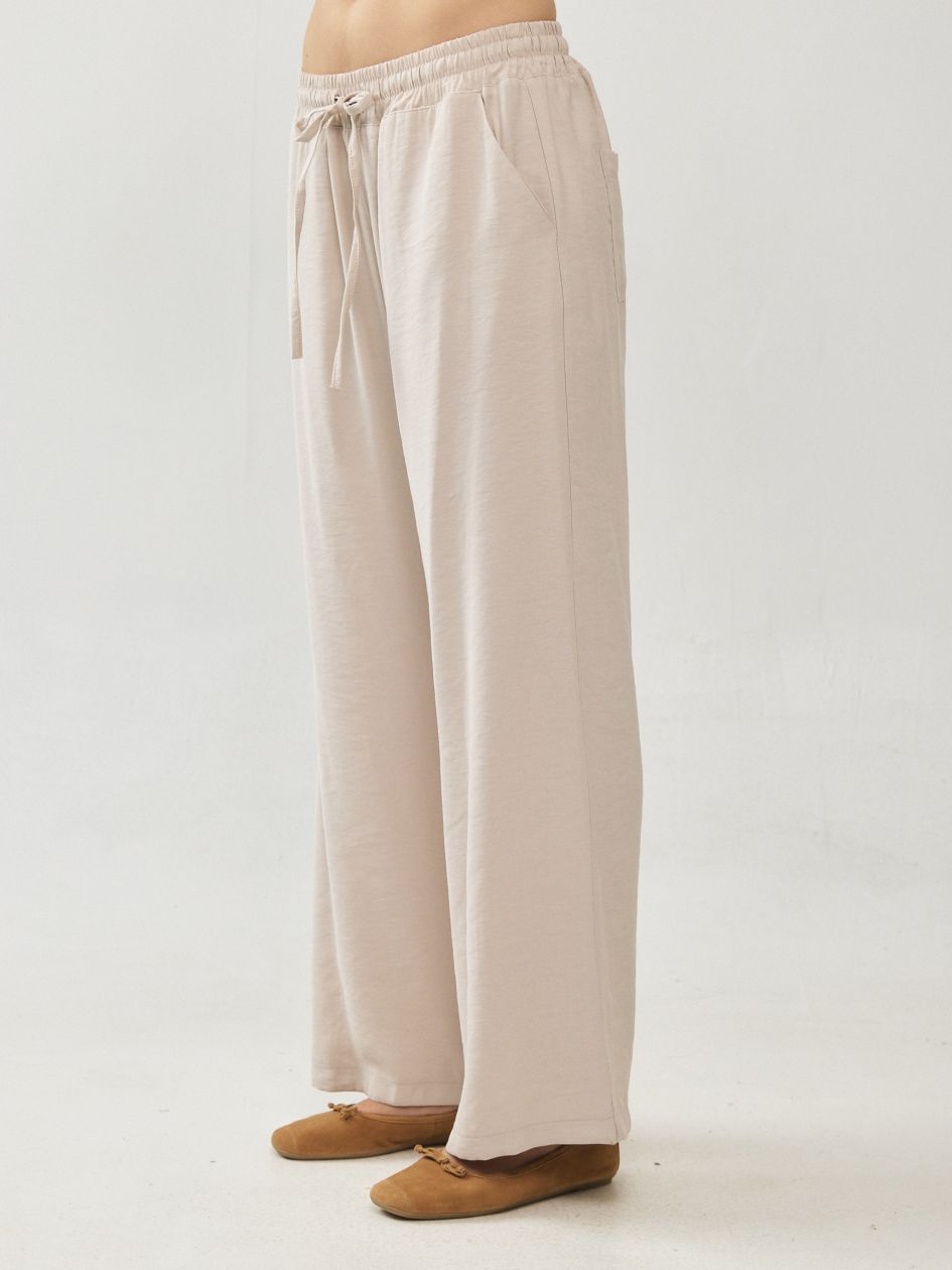 מכנסיים אריג גומי שרוך