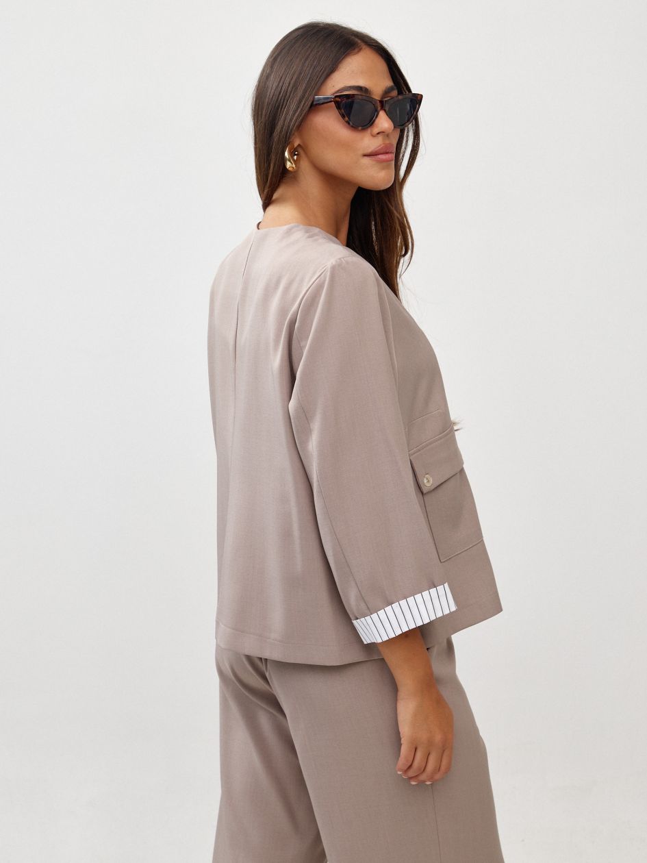 ג`קט מנג`ט פסים