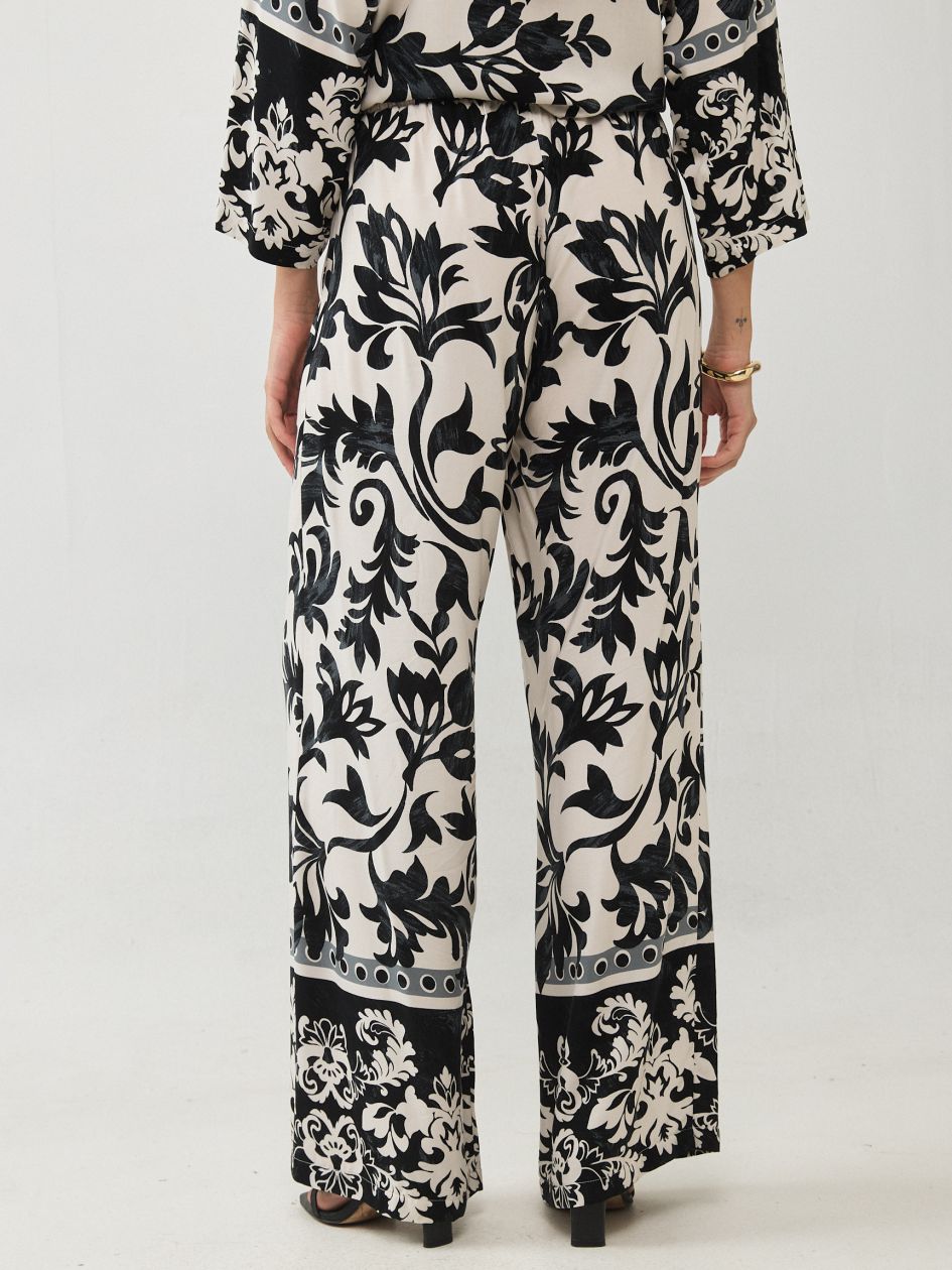 מכנסיים גומי כיווץ מודפס