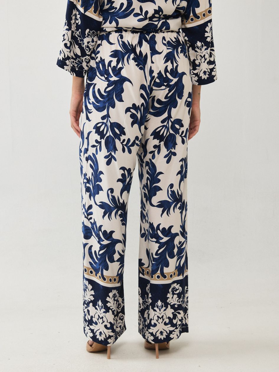 מכנסיים גומי כיווץ מודפס