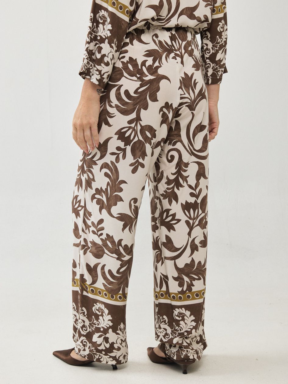 מכנסיים גומי כיווץ מודפס