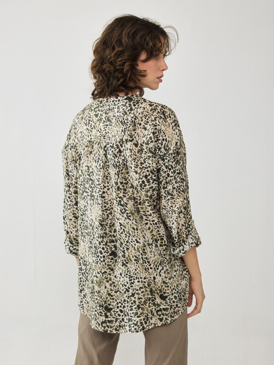 חולצה הדפס שרוול קלאפה