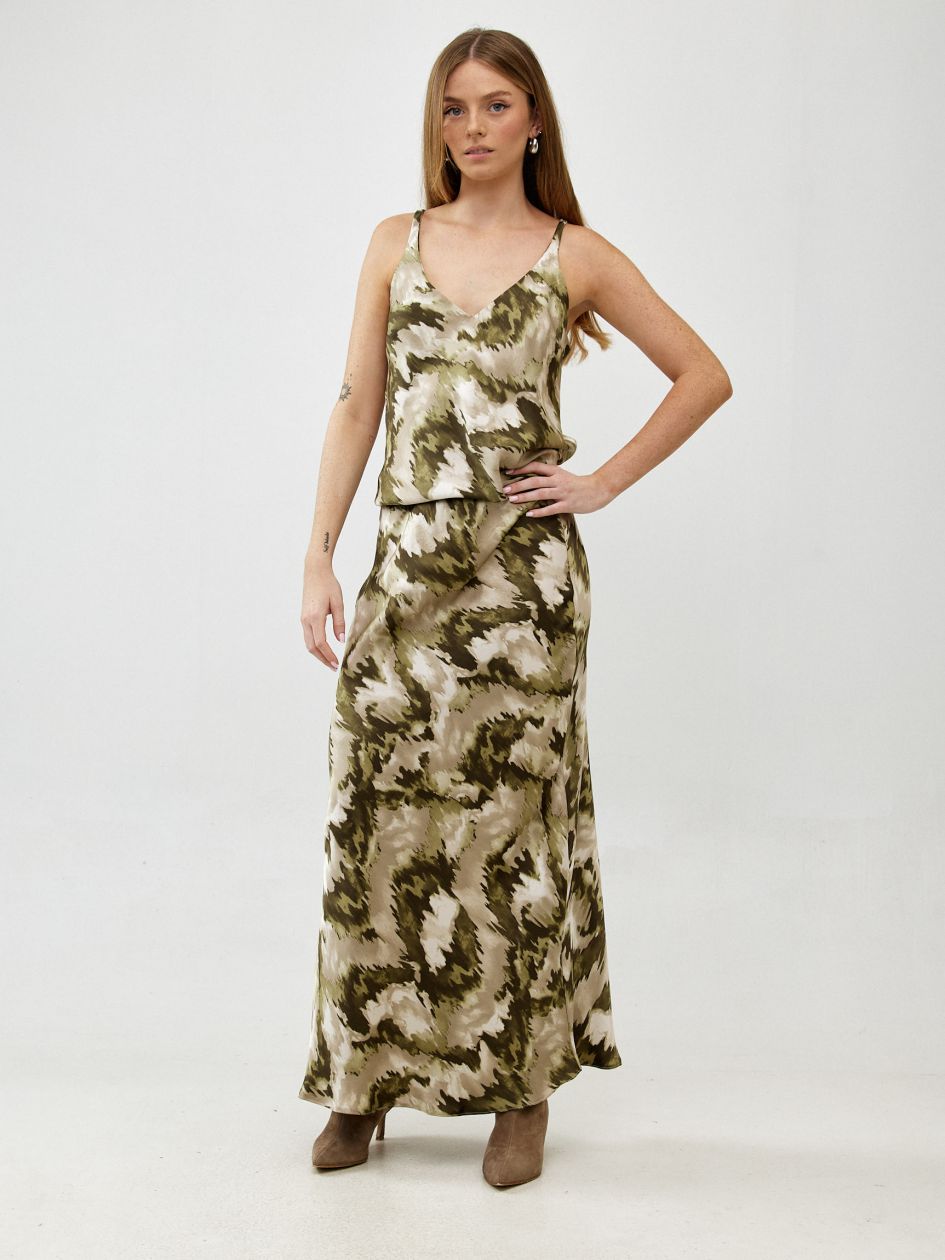 חצאית סטן מודפס