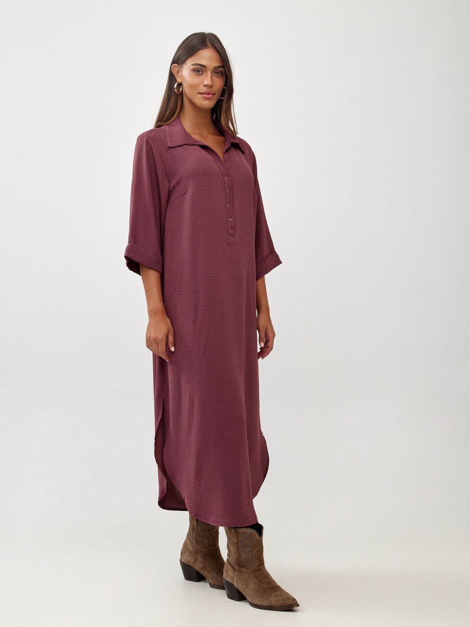 שמלה ארוכה צווארון