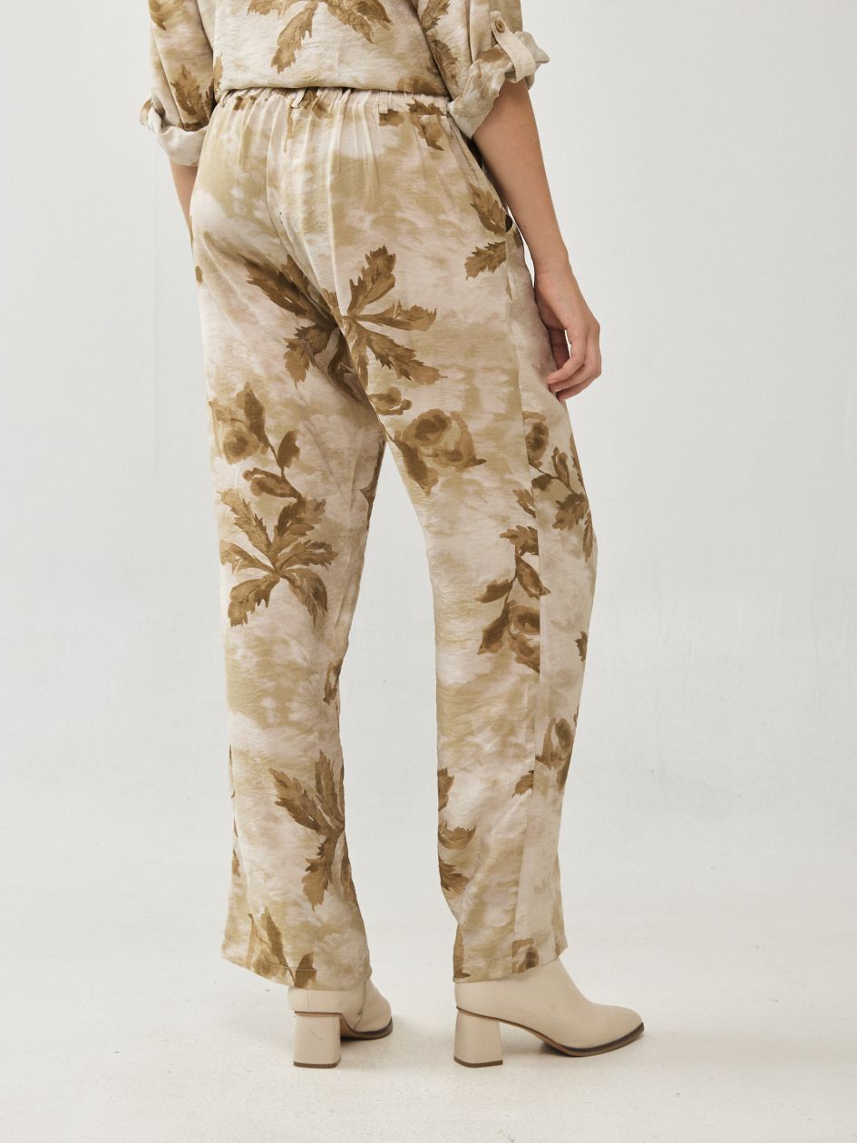 מכנסיים אריג מודפס