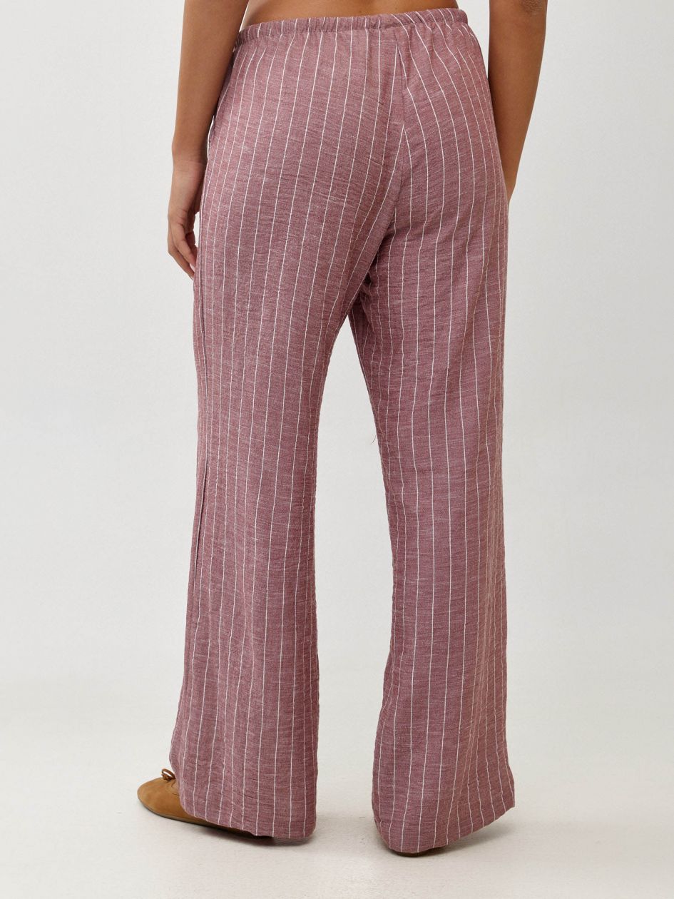 מכנסיים פס רחב גומי שרוך