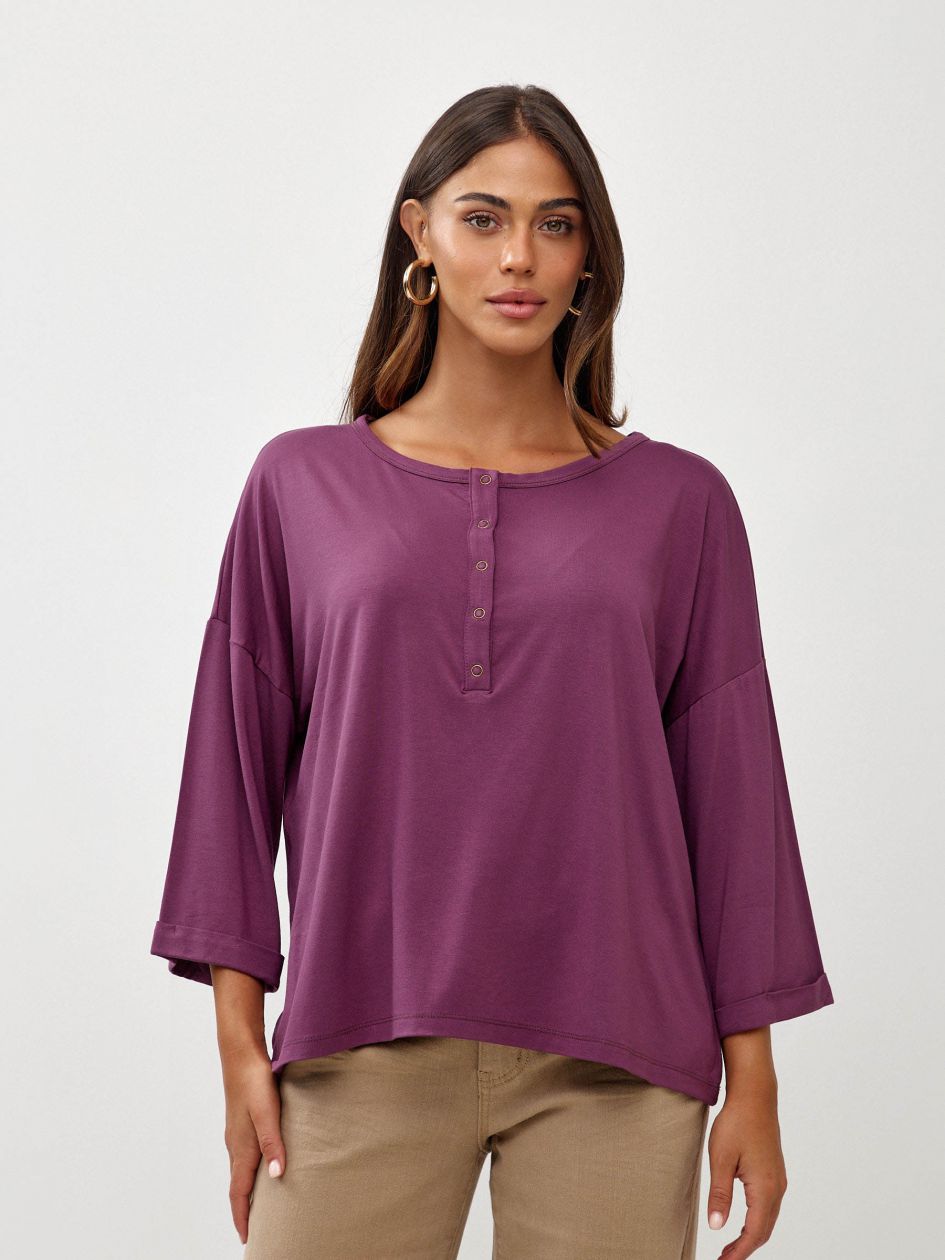 חולצה שינה כפתורים