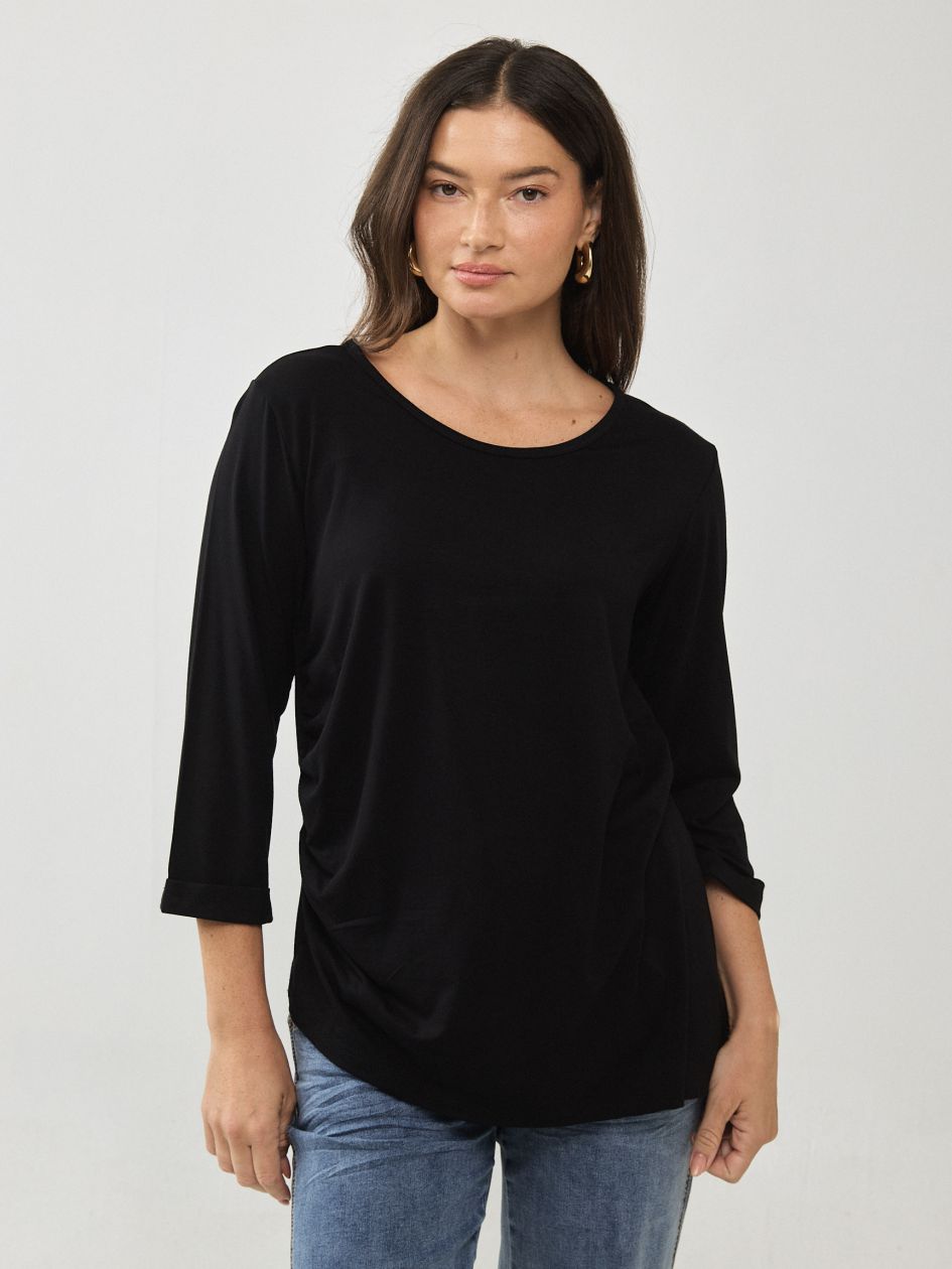 חולצה כיווצים בצד