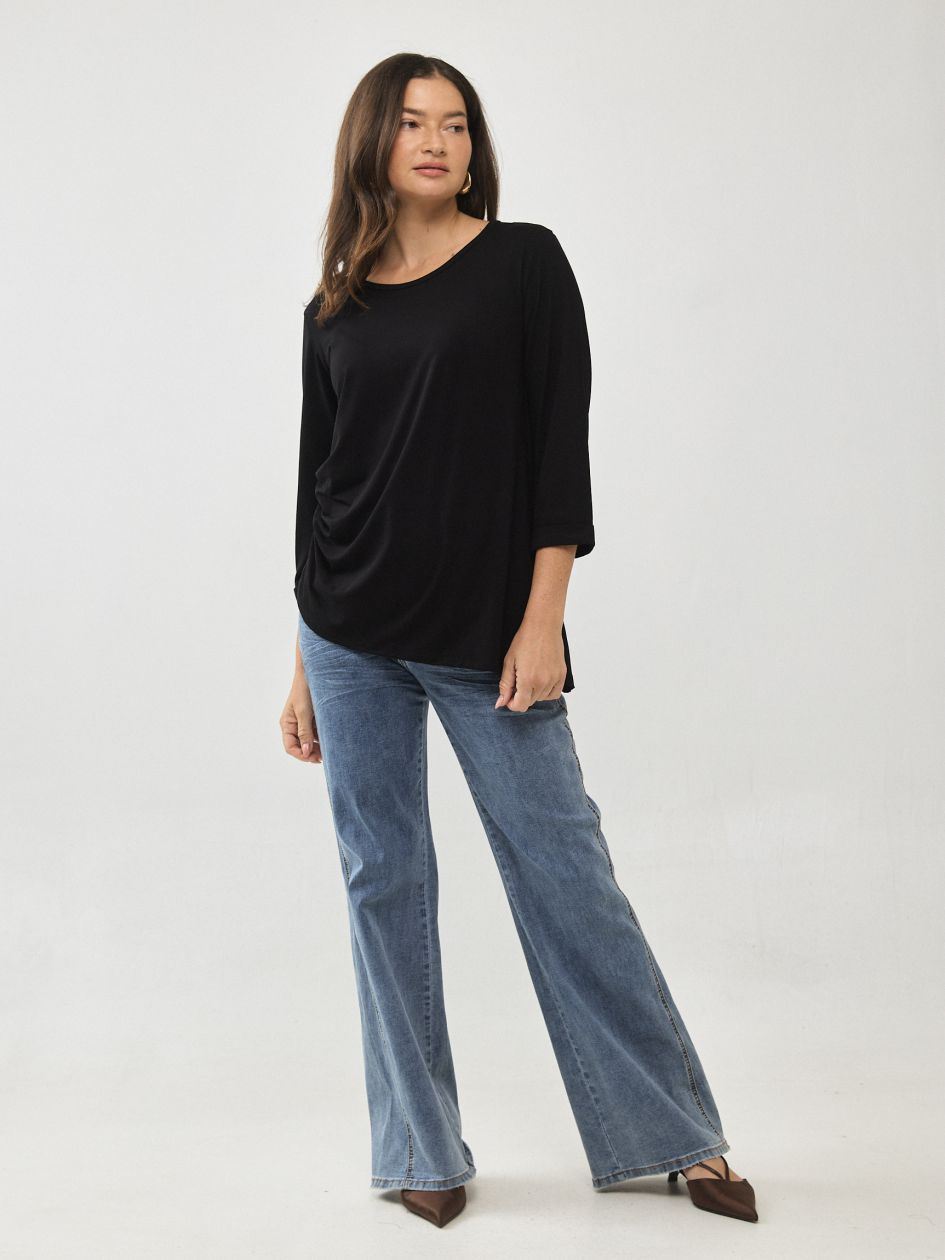 חולצה כיווצים בצד