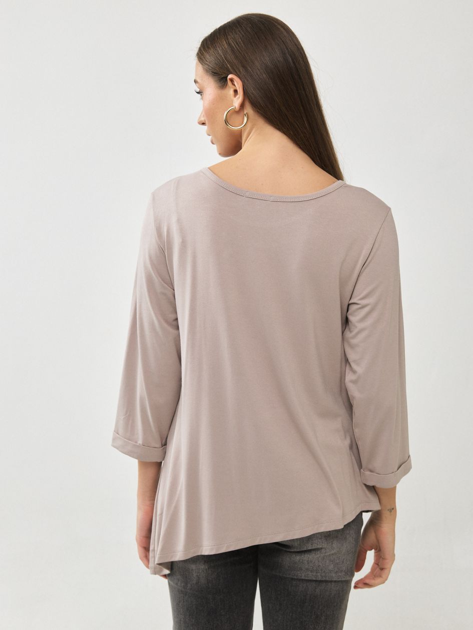 חולצה כיווצים בצד