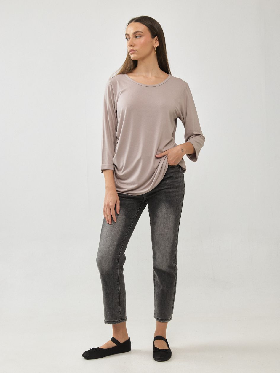 חולצה כיווצים בצד