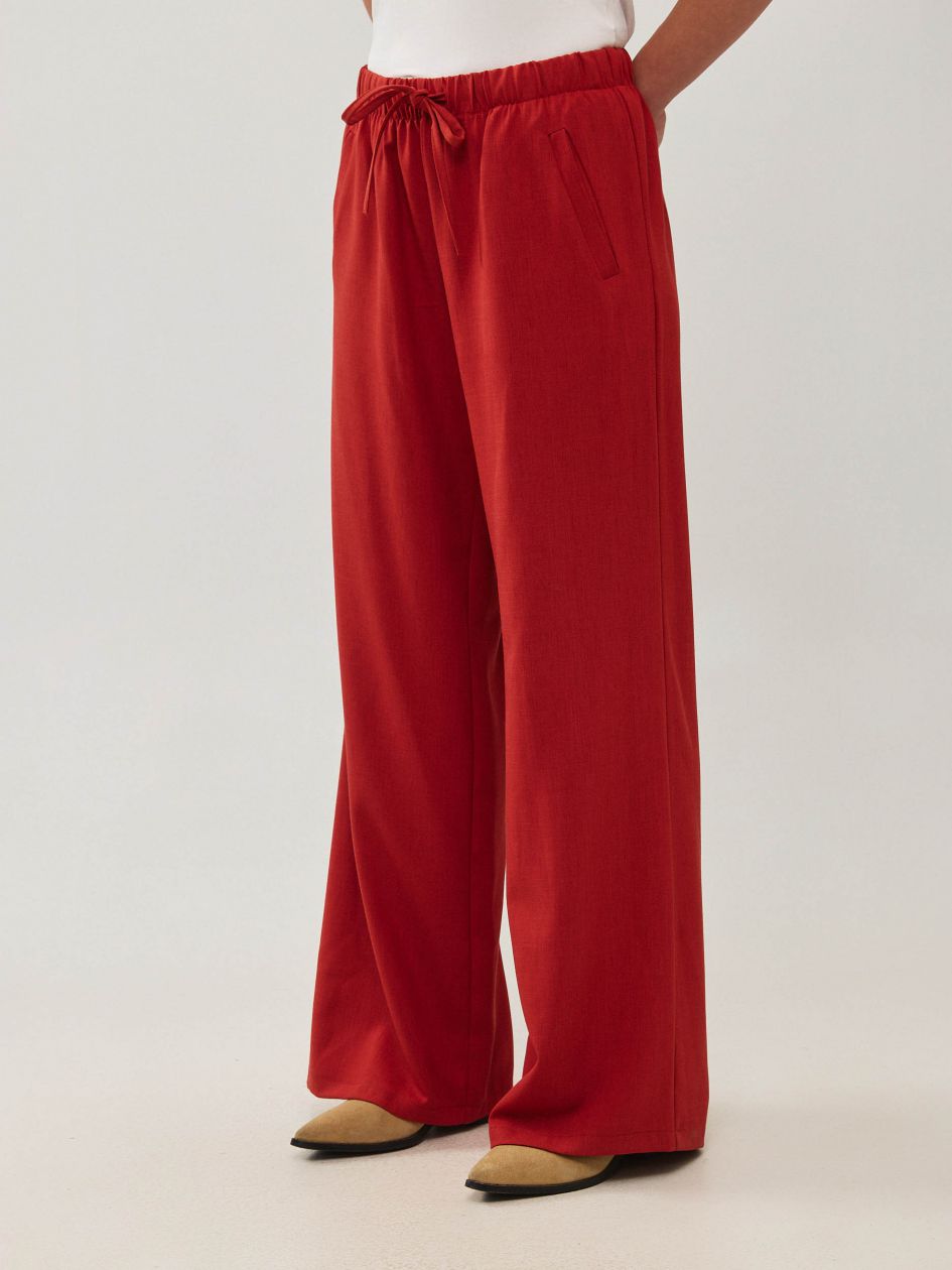 מכנסיים אריג שרוך