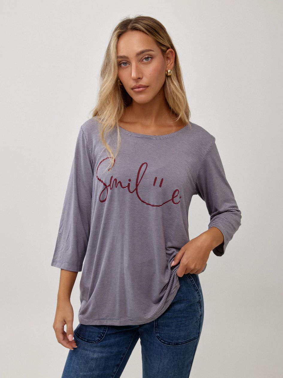 חולצה פסים הדפס