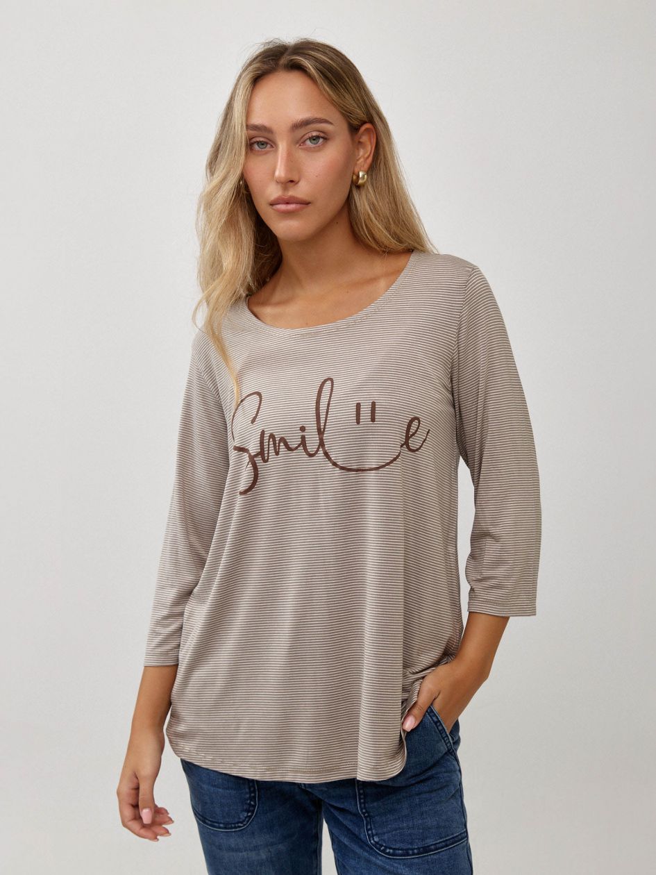 חולצה פסים הדפס