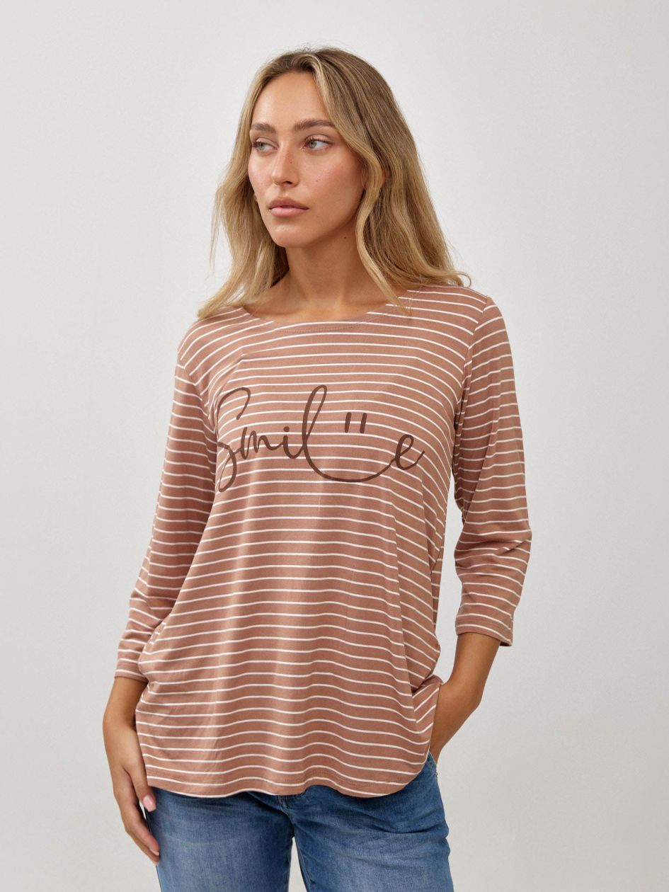 חולצה פסים הדפס