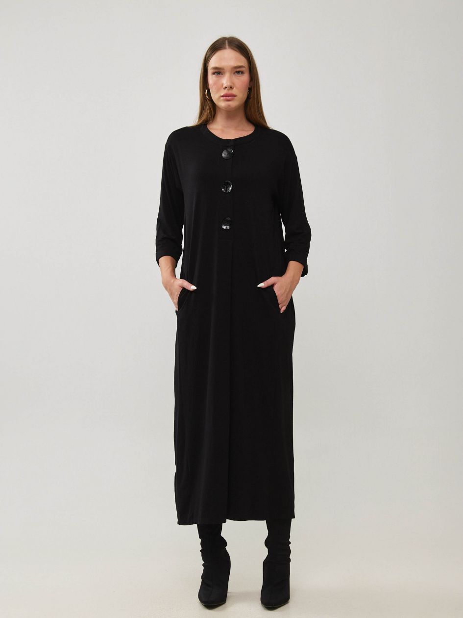 שמלה ארוכה שרוול 3/4