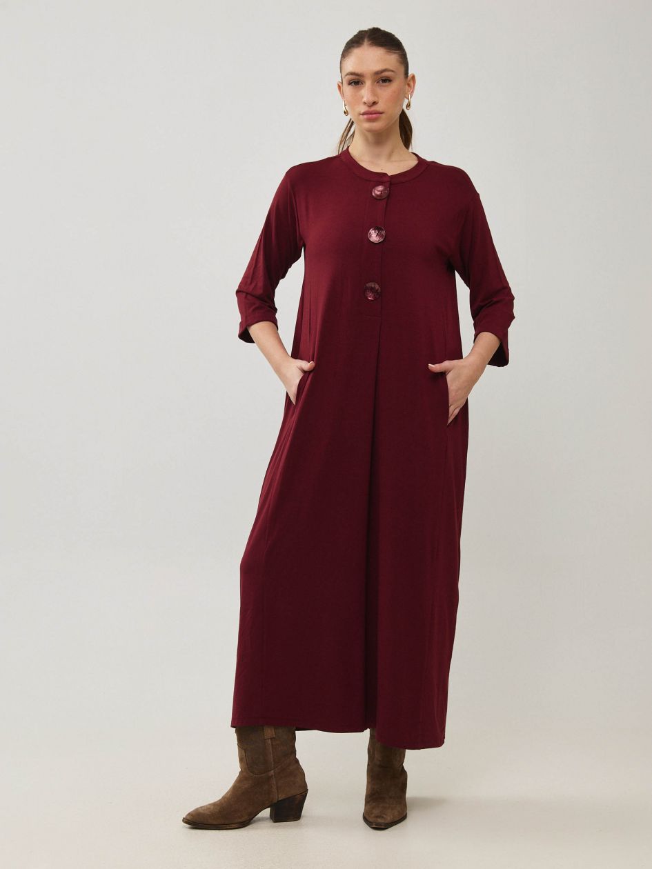 שמלה ארוכה שרוול 3/4