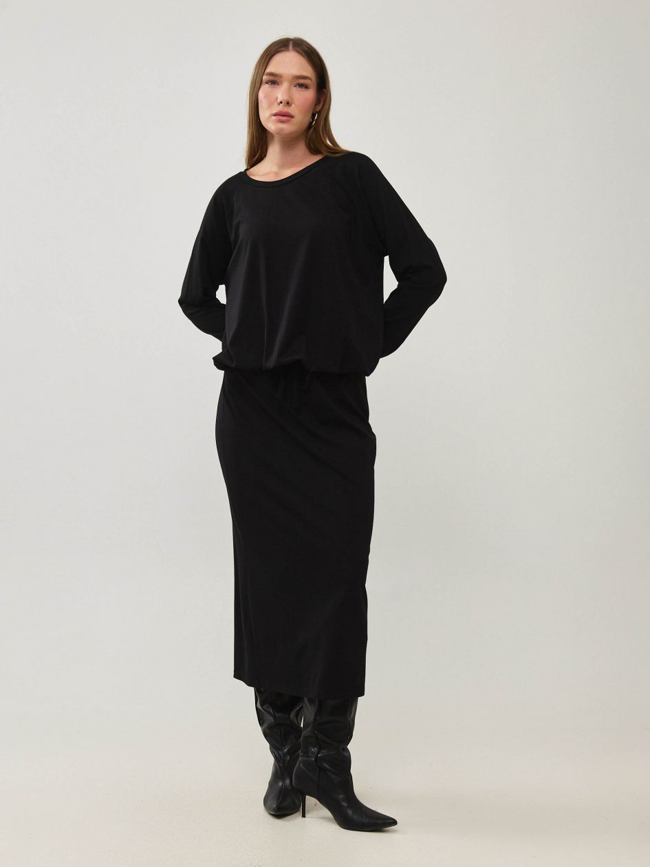 חולצה שרוך קשירה ג`רסי דק