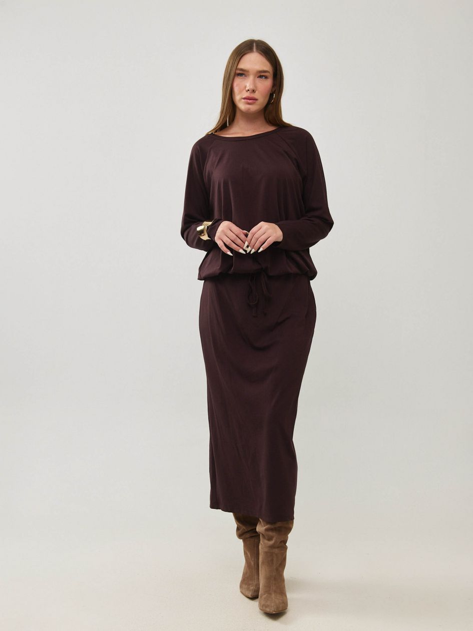 חולצה שרוך קשירה ג`רסי דק