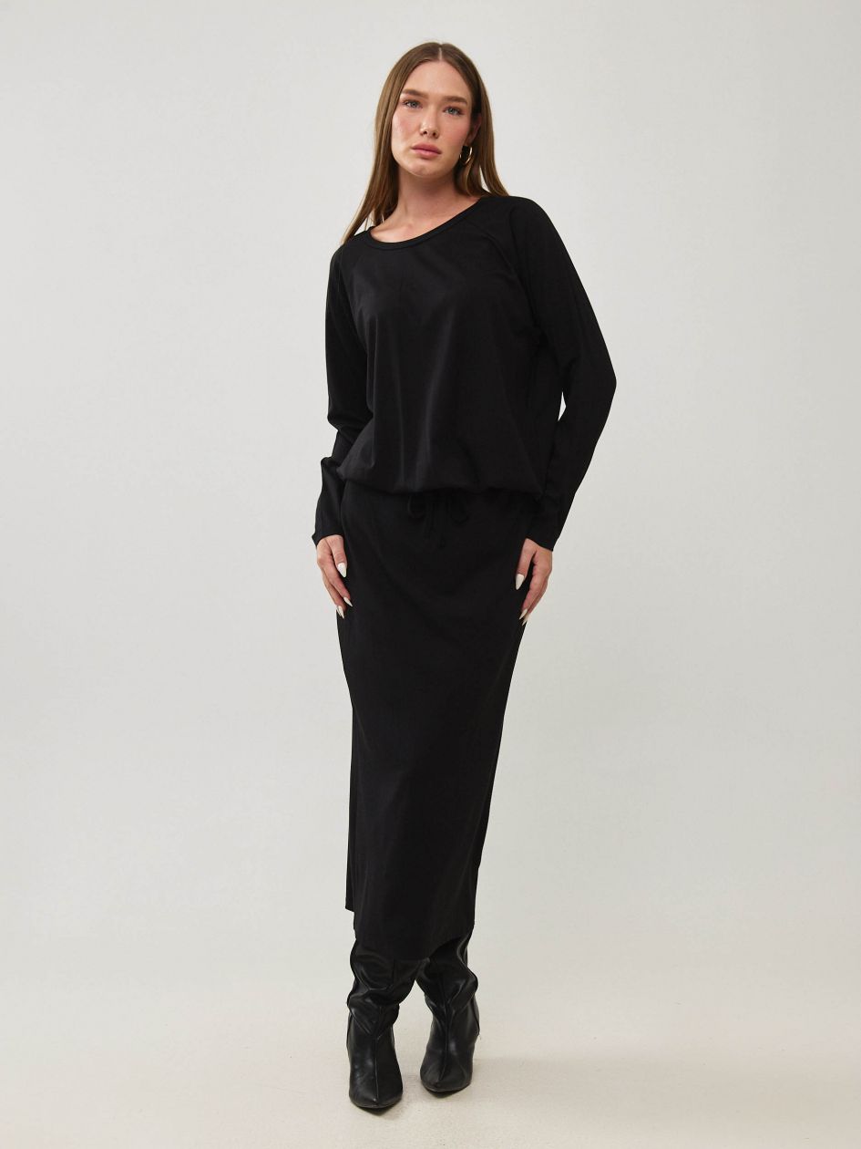 חצאית ג`רסי ארוכה