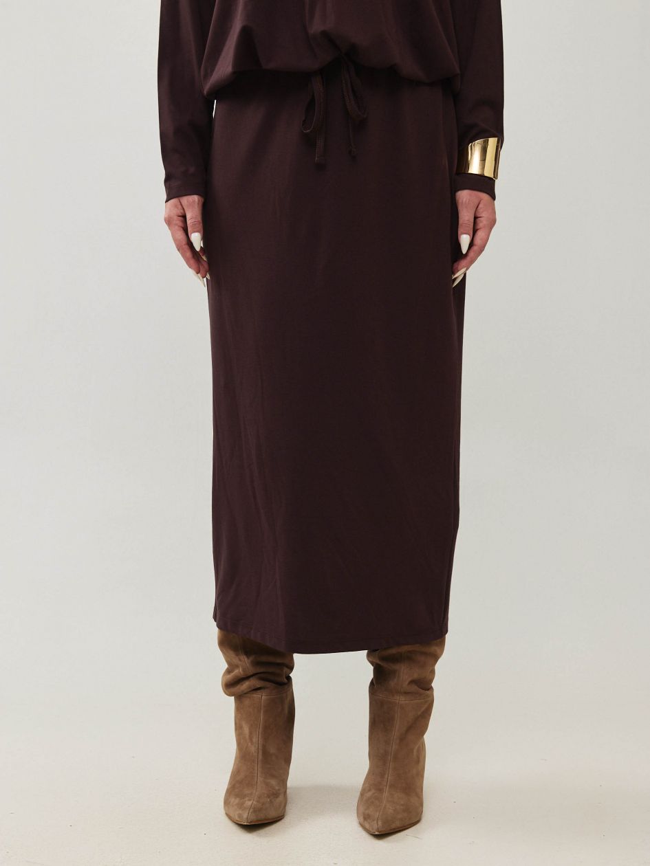 חצאית ג`רסי ארוכה