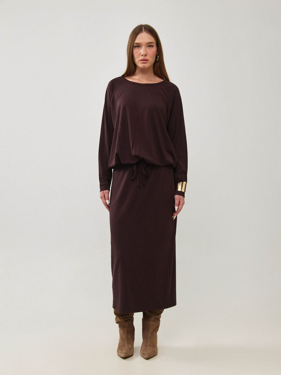 חצאית ג`רסי ארוכה