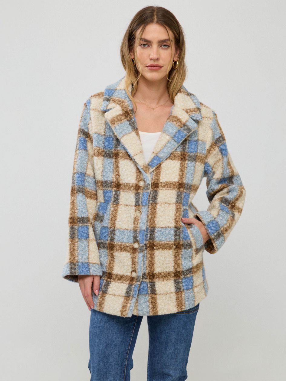 מעיל בוקלה כיסים