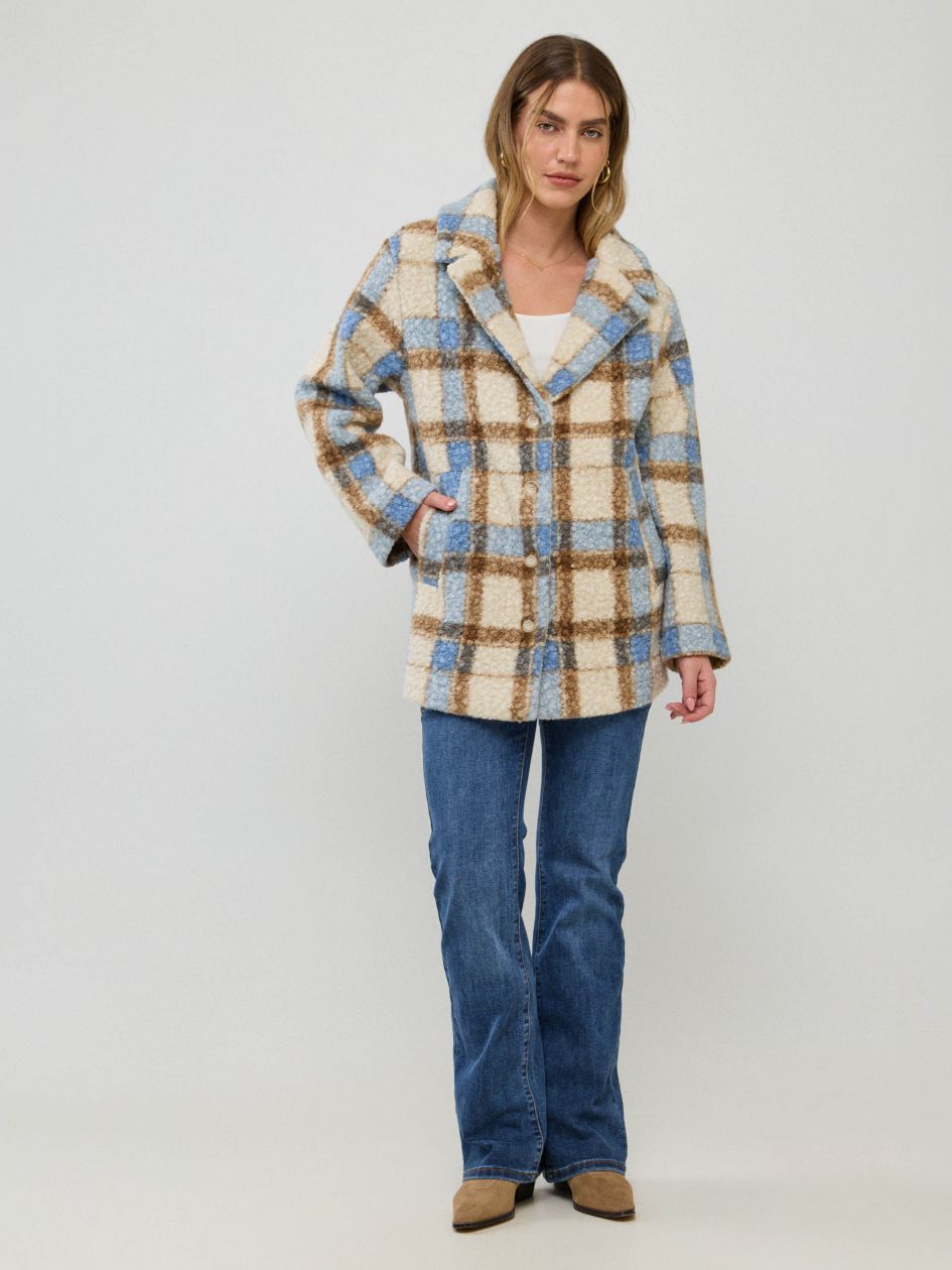 מעיל בוקלה כיסים