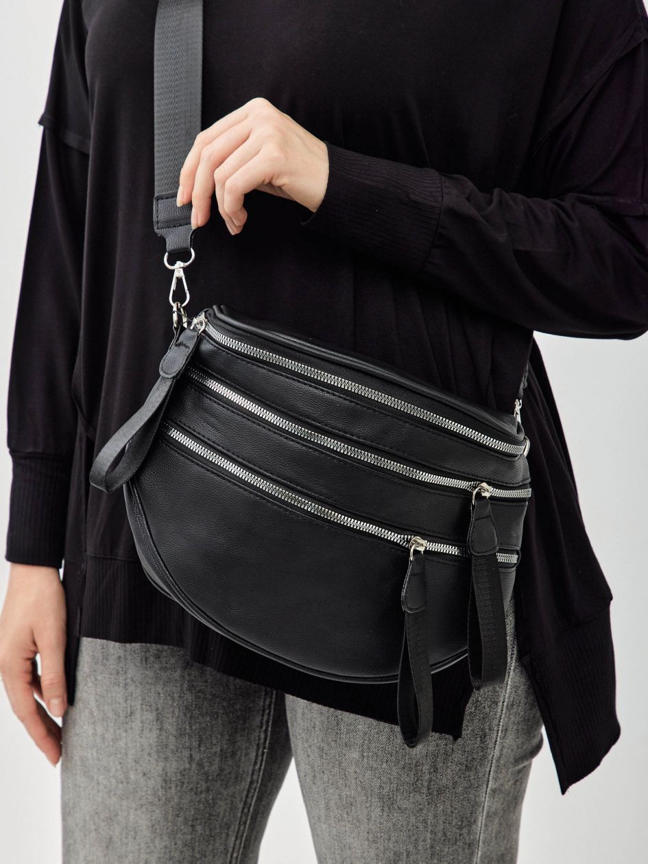 תיק אוכף שלושה רוכסנים