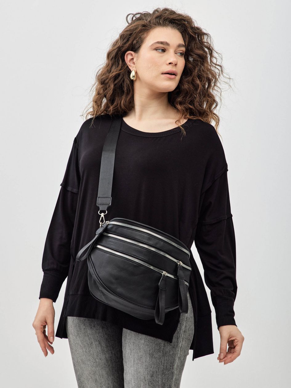 תיק אוכף שלושה רוכסנים