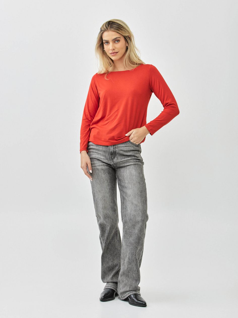 חולצה סירה שרוול ארוך