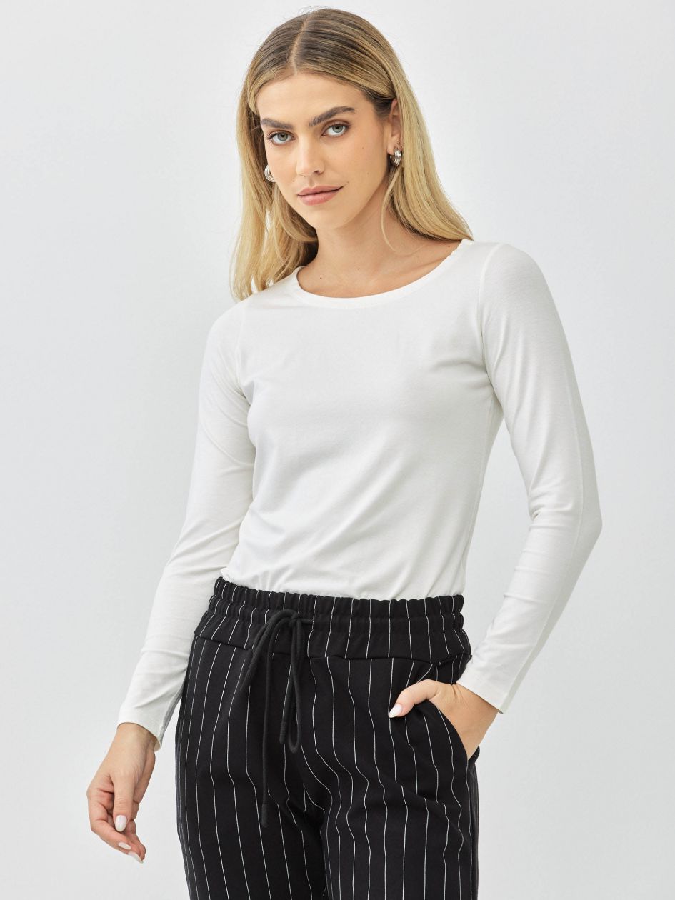 חולצה סירה שרוול ארוך