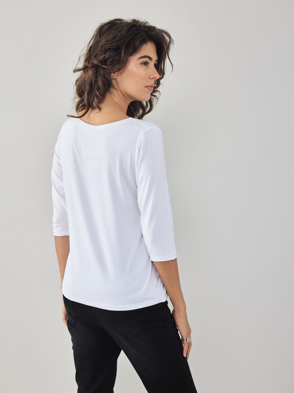 חולצת סירה שרוול 3/4