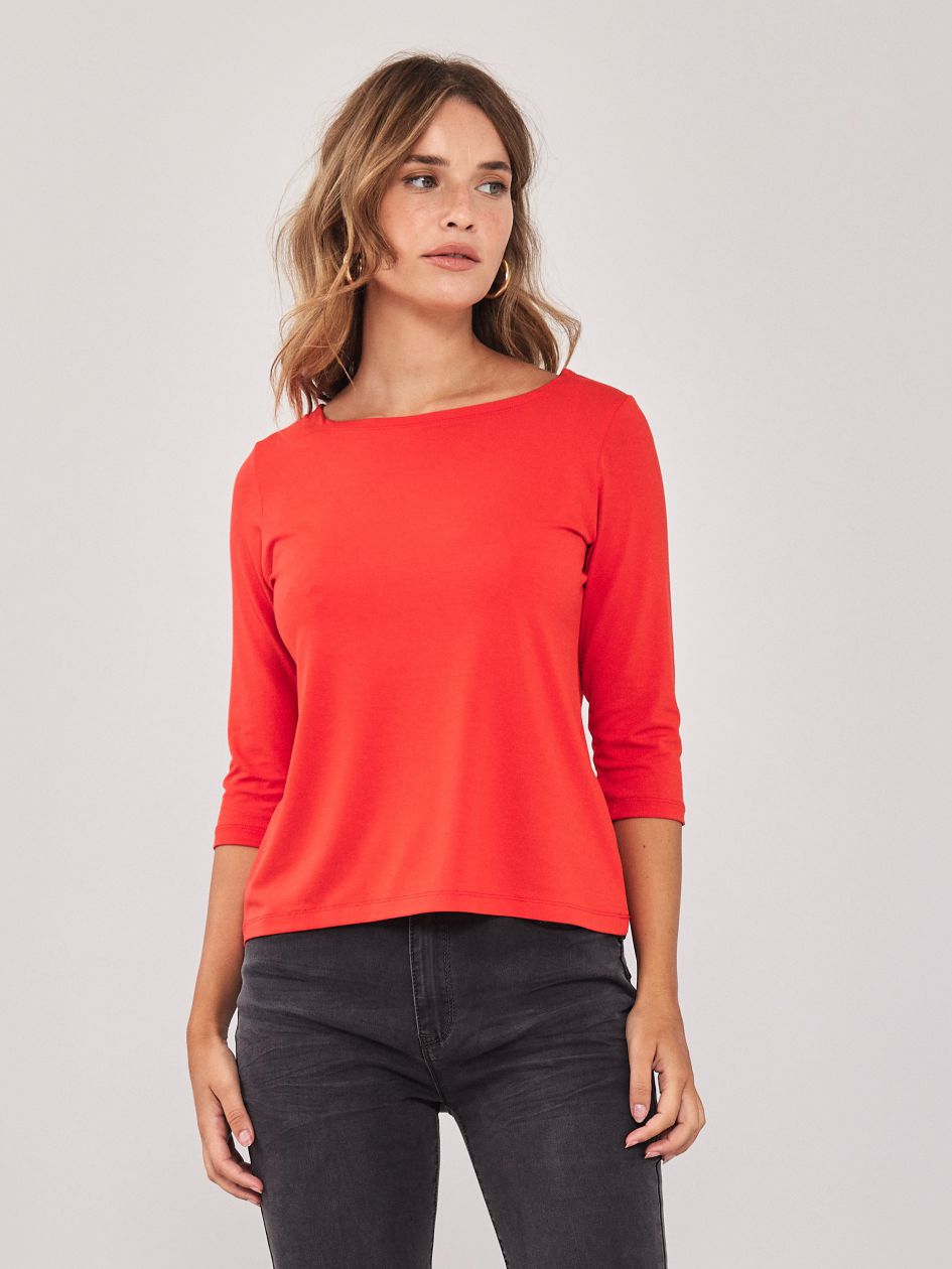 חולצת סירה שרוול 3/4