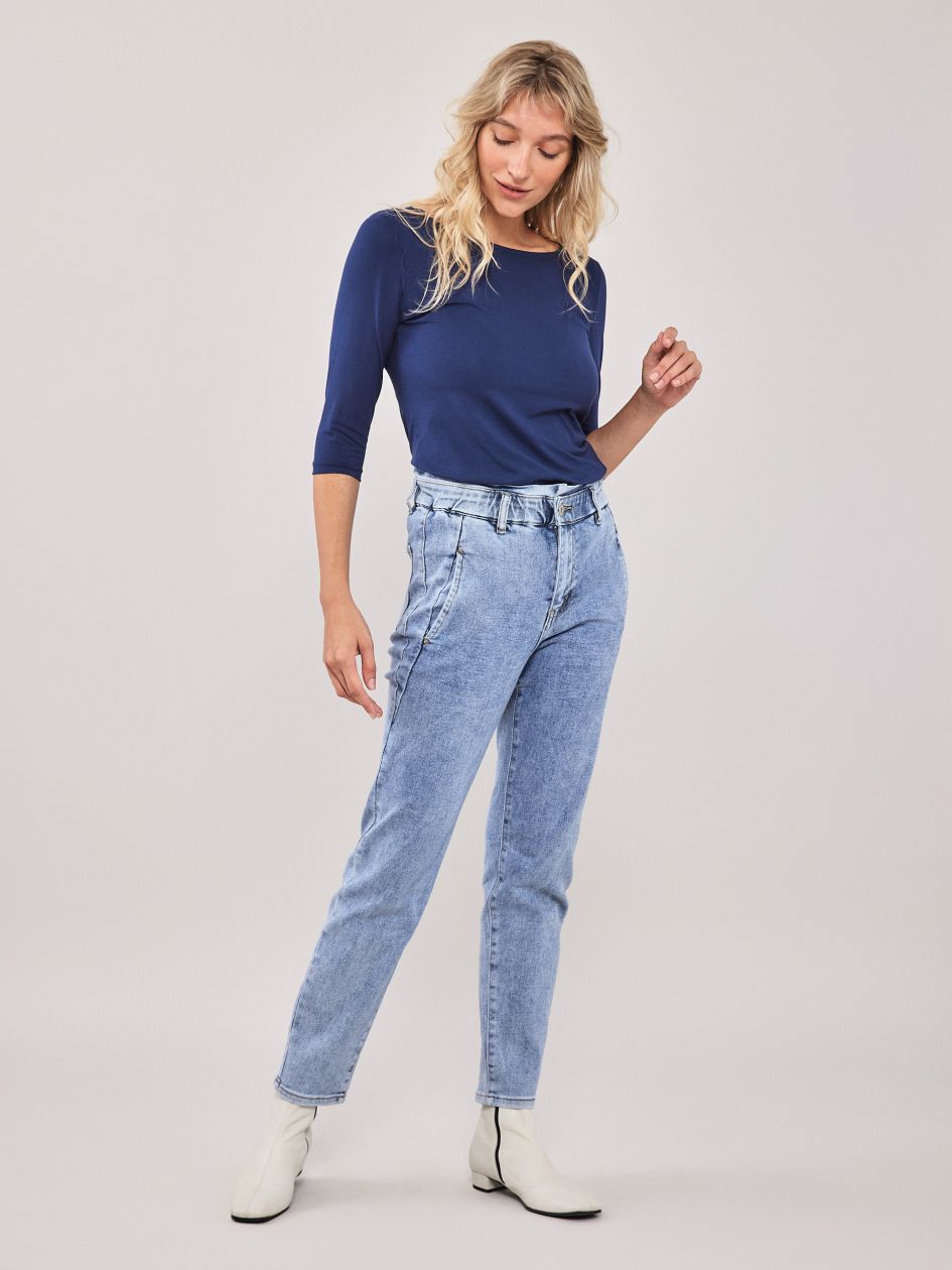 חולצת סירה שרוול 3/4