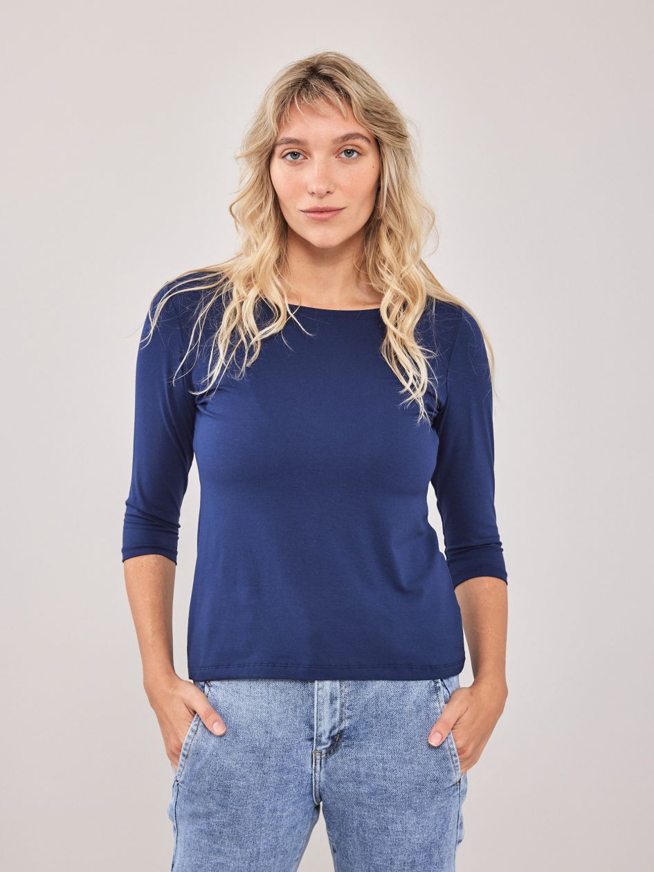 חולצת סירה שרוול 3/4