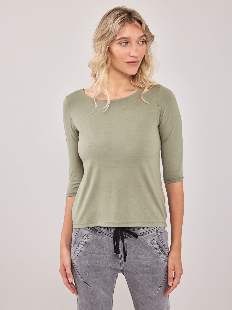 חולצת סירה שרוול 3/4