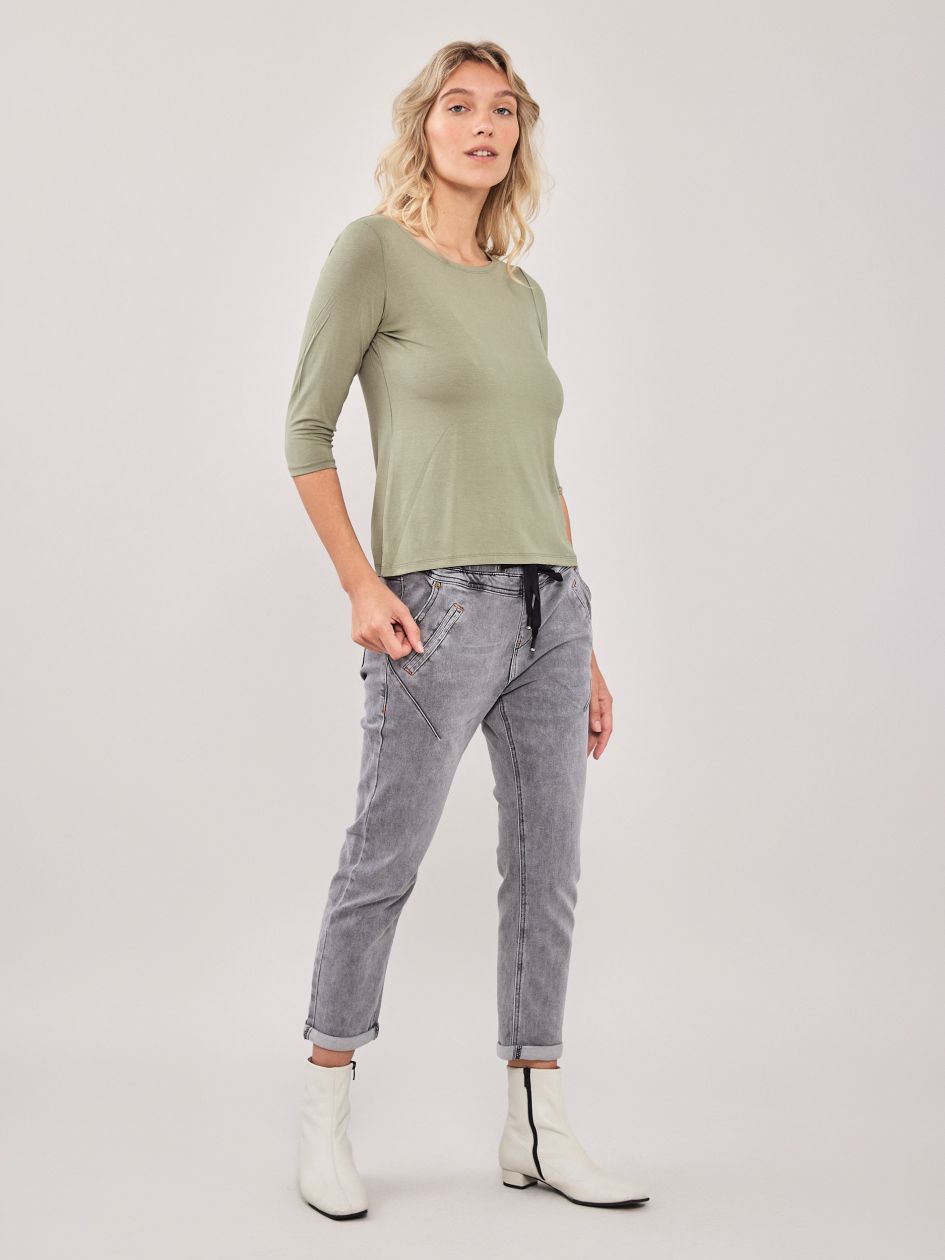 חולצת סירה שרוול 3/4