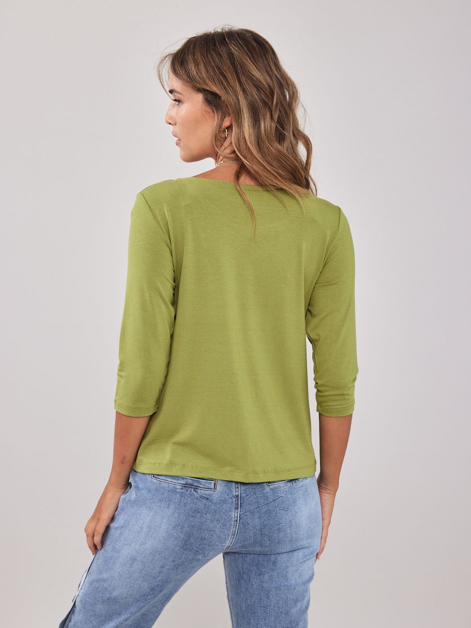 חולצת סירה שרוול 3/4