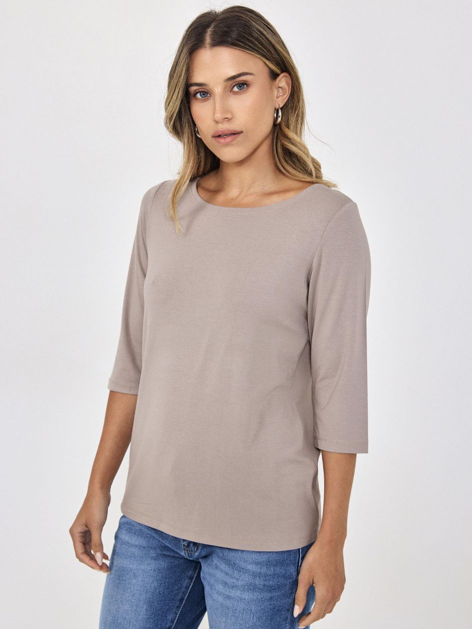 חולצת סירה שרוול 3/4