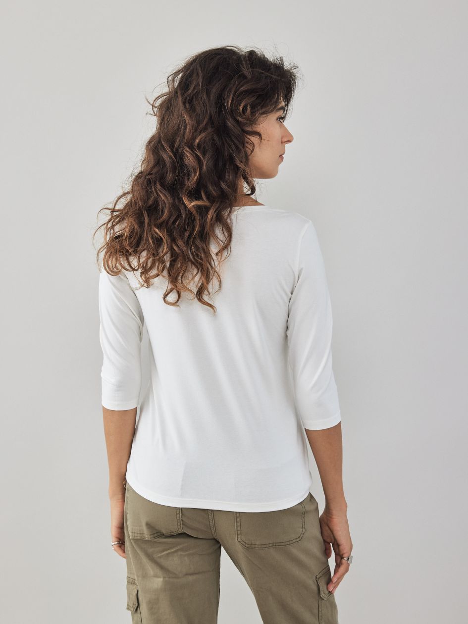 חולצת סירה שרוול 3/4